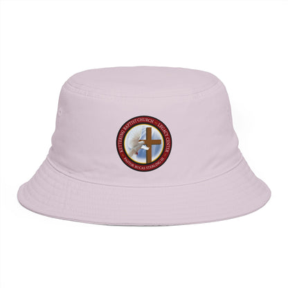 Christian Cross Bucket Hat — Faith Emblem Embroidered Sun Hat