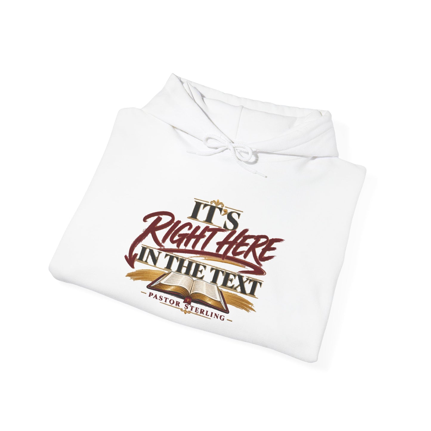 "It's Right Here in the Text" Hoodie — Funny Texting Graphic Sweatshirt