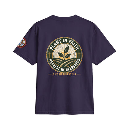 It's Time to Sow T-Shirt — "Plant in Faith, Harvest in Blessings" Christian Farming Tee