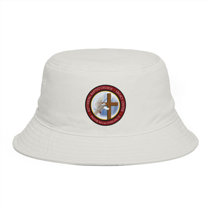 Christian Cross Bucket Hat — Faith Emblem Embroidered Sun Hat