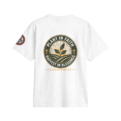 It's Time to Sow T-Shirt — "Plant in Faith, Harvest in Blessings" Christian Farming Tee