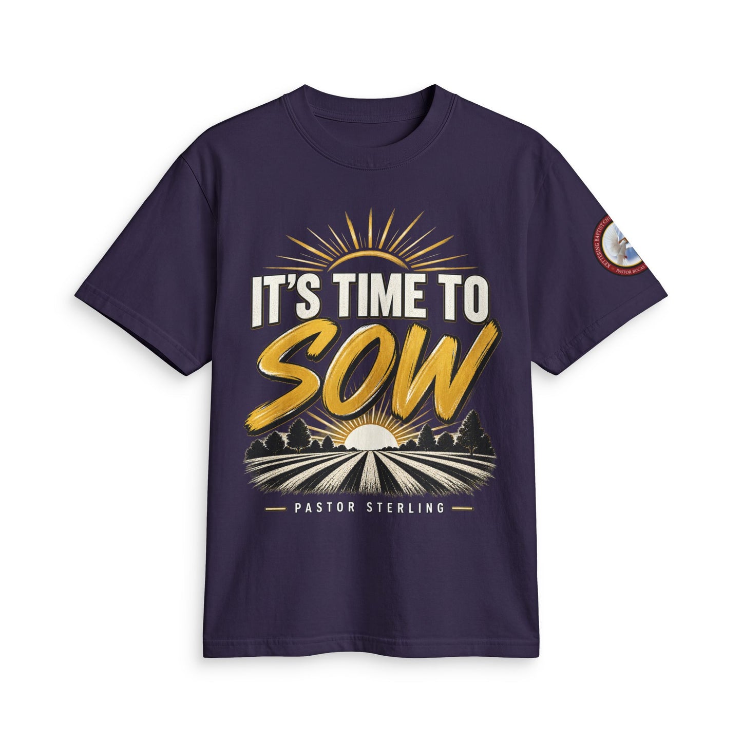 It's Time to Sow T-Shirt — "Plant in Faith, Harvest in Blessings" Christian Farming Tee