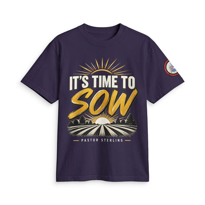 It's Time to Sow T-Shirt — "Plant in Faith, Harvest in Blessings" Christian Farming Tee
