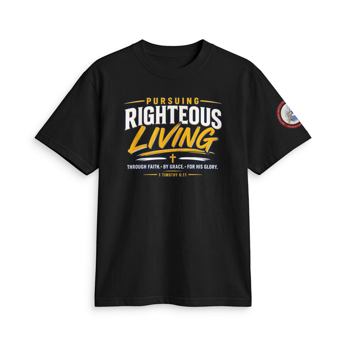 Righteous Living T‑Shirt — "Pursuing Righteous Living" Motivational Faith Tee