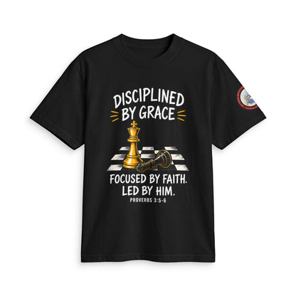 Disciplined By Grace Chess T-Shirt — Focused by Faith (Philippians 3:14)