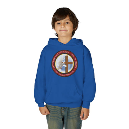 Youth Hoodie – Church Cross & Dove Logo Youth Pullover (Religious Faith Gift)