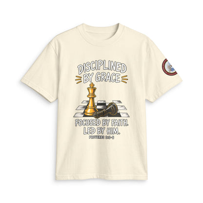 Disciplined By Grace Chess T-Shirt — Focused by Faith (Philippians 3:14)