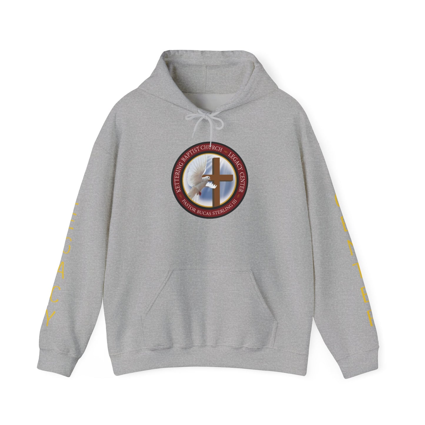 Christian Ministry Hoodie - 'Legacy Center' Cross & Dove Emblem Hooded Sweatshirt