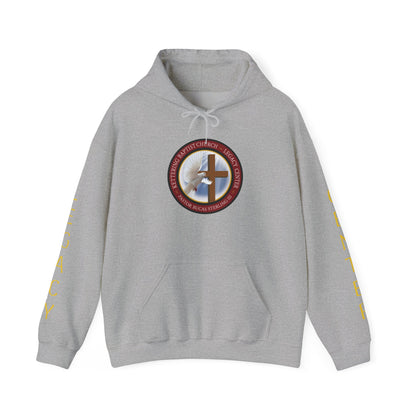 Christian Ministry Hoodie - 'Legacy Center' Cross & Dove Emblem Hooded Sweatshirt