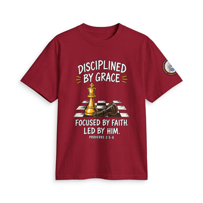 Disciplined By Grace Chess T-Shirt — Focused by Faith (Philippians 3:14)