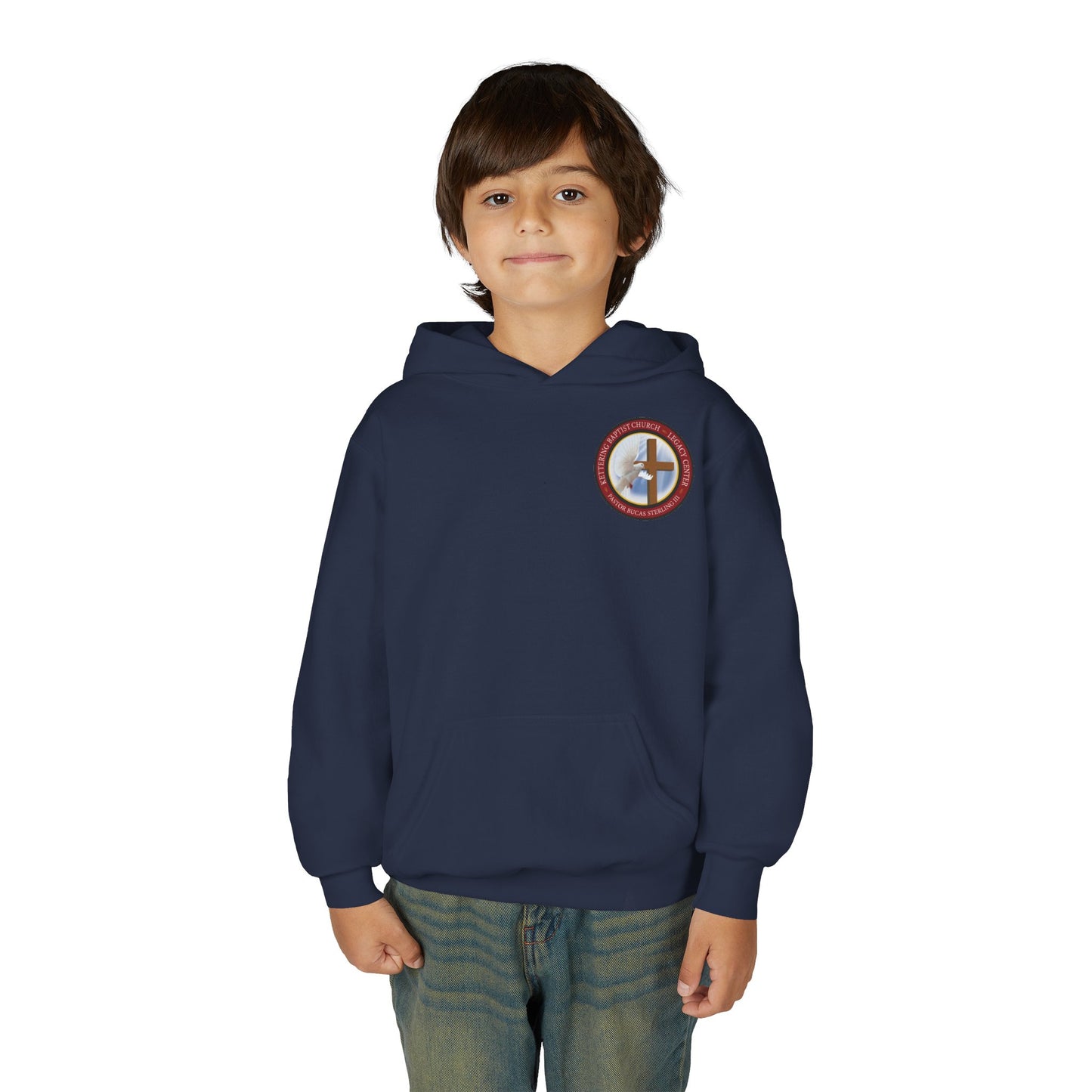 Youth Hoodie — "Chosen, Loved, Forgiven, Called" Christian Faith Pullover (Matthew 2:6)