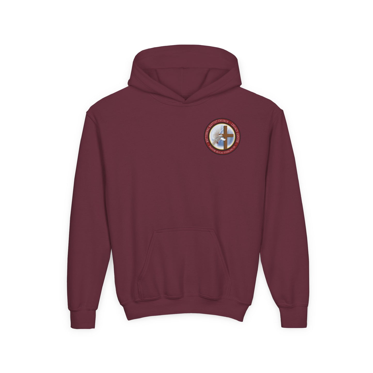 Youth Hoodie — "Chosen, Loved, Forgiven, Called" Christian Faith Pullover (Matthew 2:6)