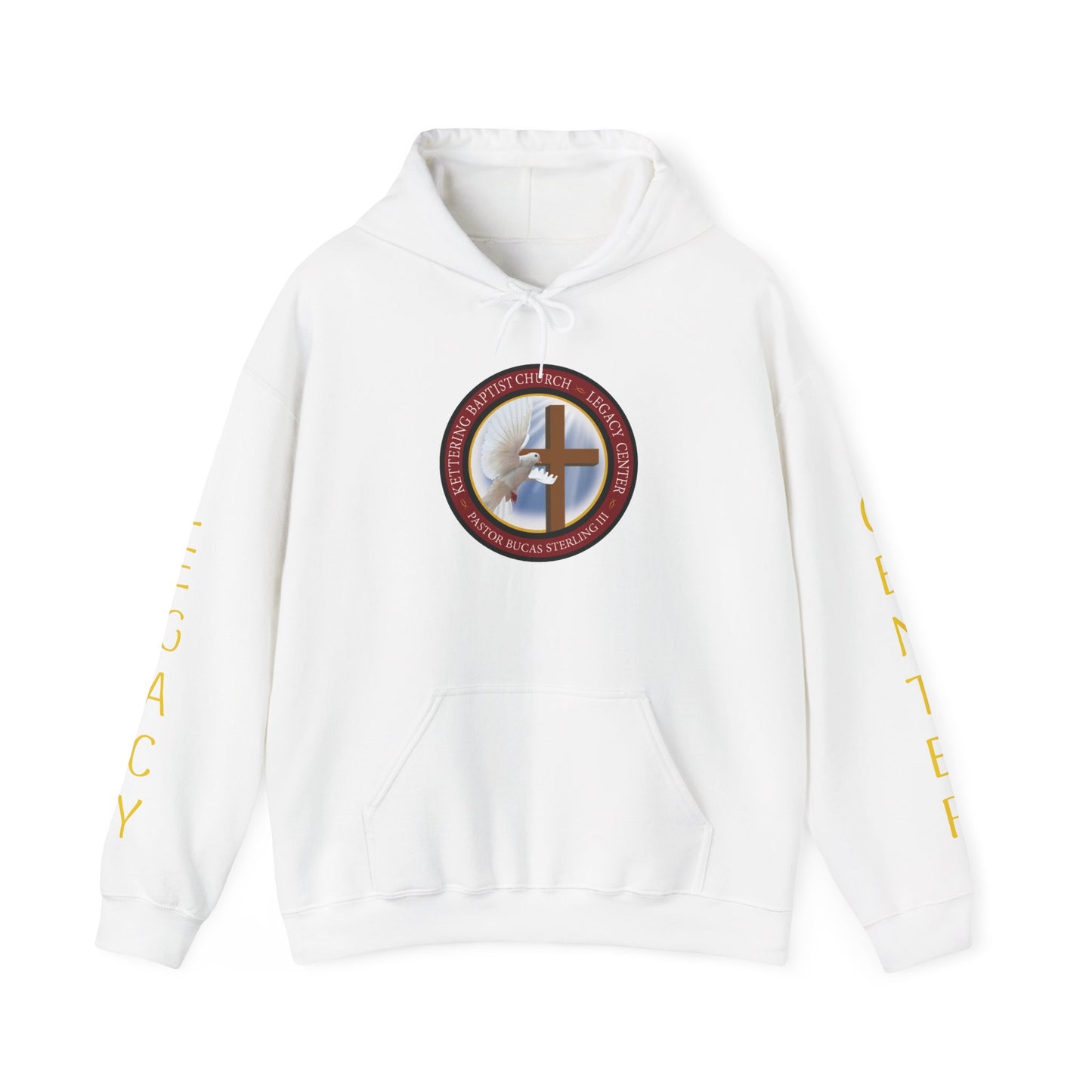 Christian Ministry Hoodie - 'Legacy Center' Cross & Dove Emblem Hooded Sweatshirt