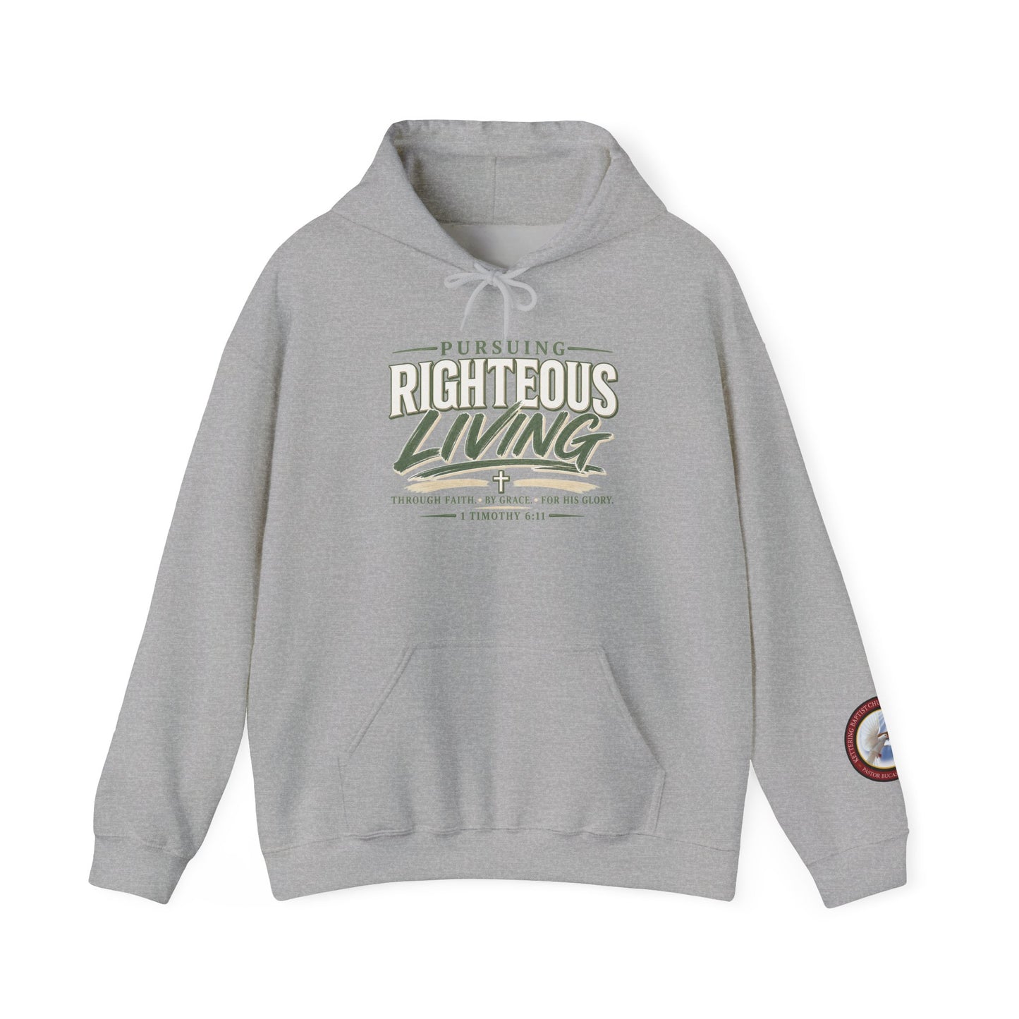 Pursuing Righteous Living Hoodie – Christian Faith Inspirational Sweatshirt