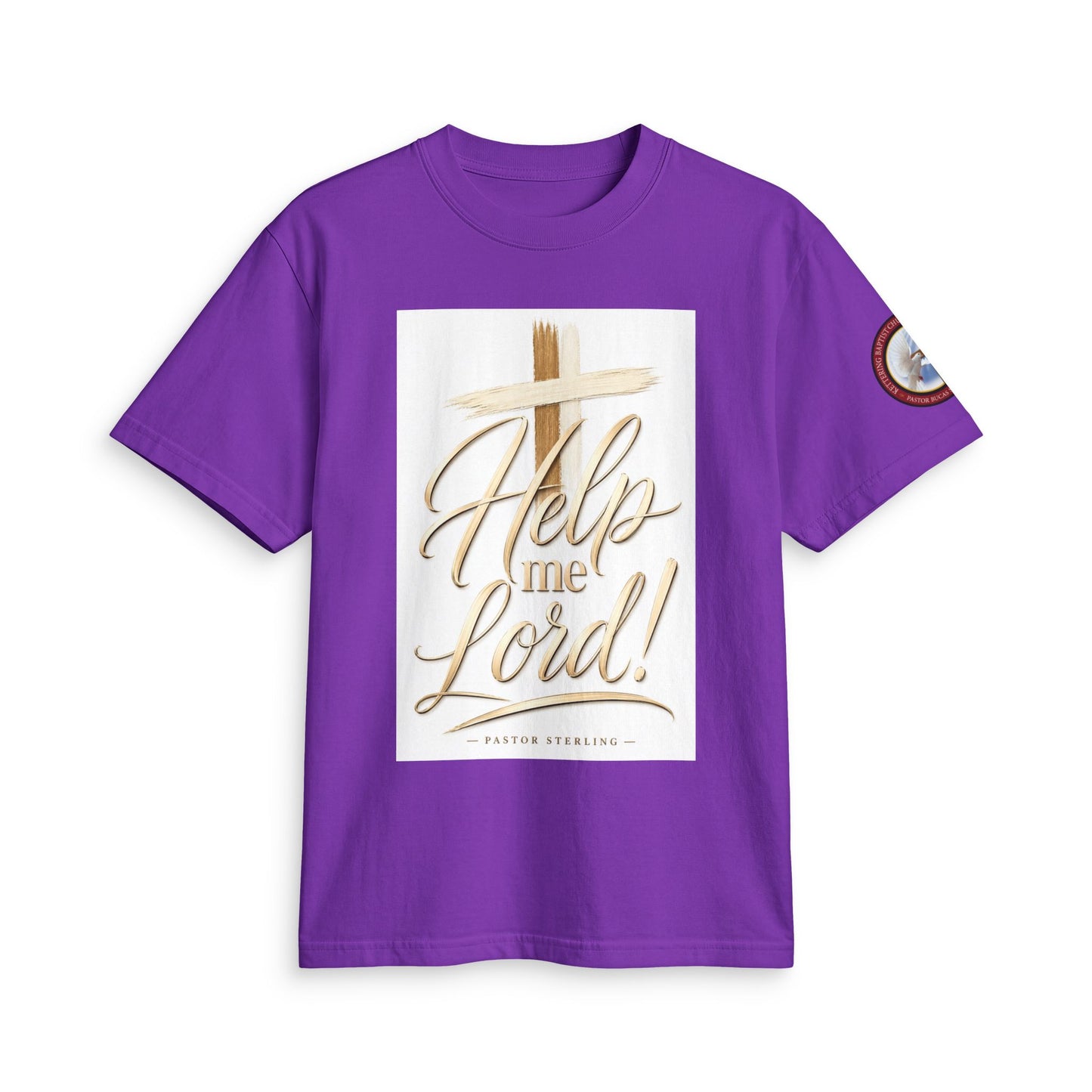 Help Me Lord! Christian T-Shirt — Inspirational Faith Tee with Cross