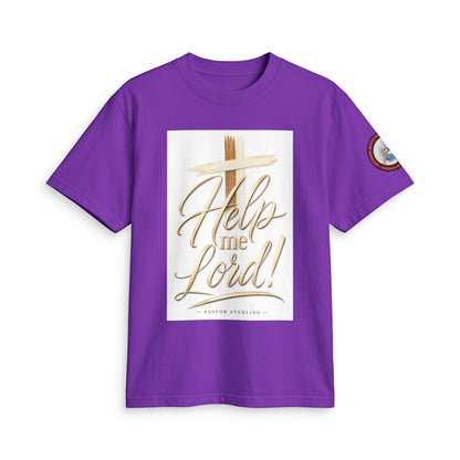 Help Me Lord! Christian T-Shirt — Inspirational Faith Tee with Cross