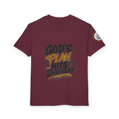 Youth T-Shirt — "God's Plan" Motivational Faith Graphic Tee