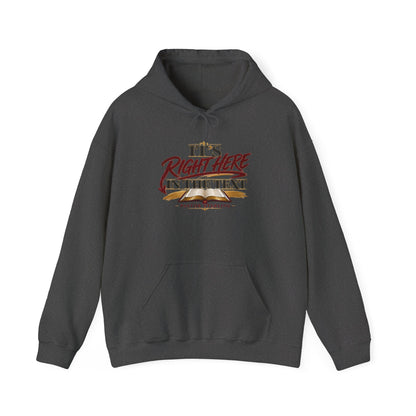 "It's Right Here in the Text" Hoodie — Funny Texting Graphic Sweatshirt
