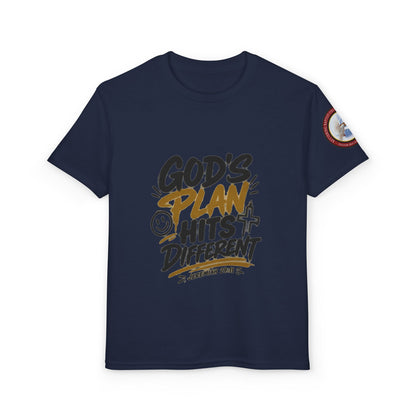 Youth T-Shirt — "God's Plan" Motivational Faith Graphic Tee