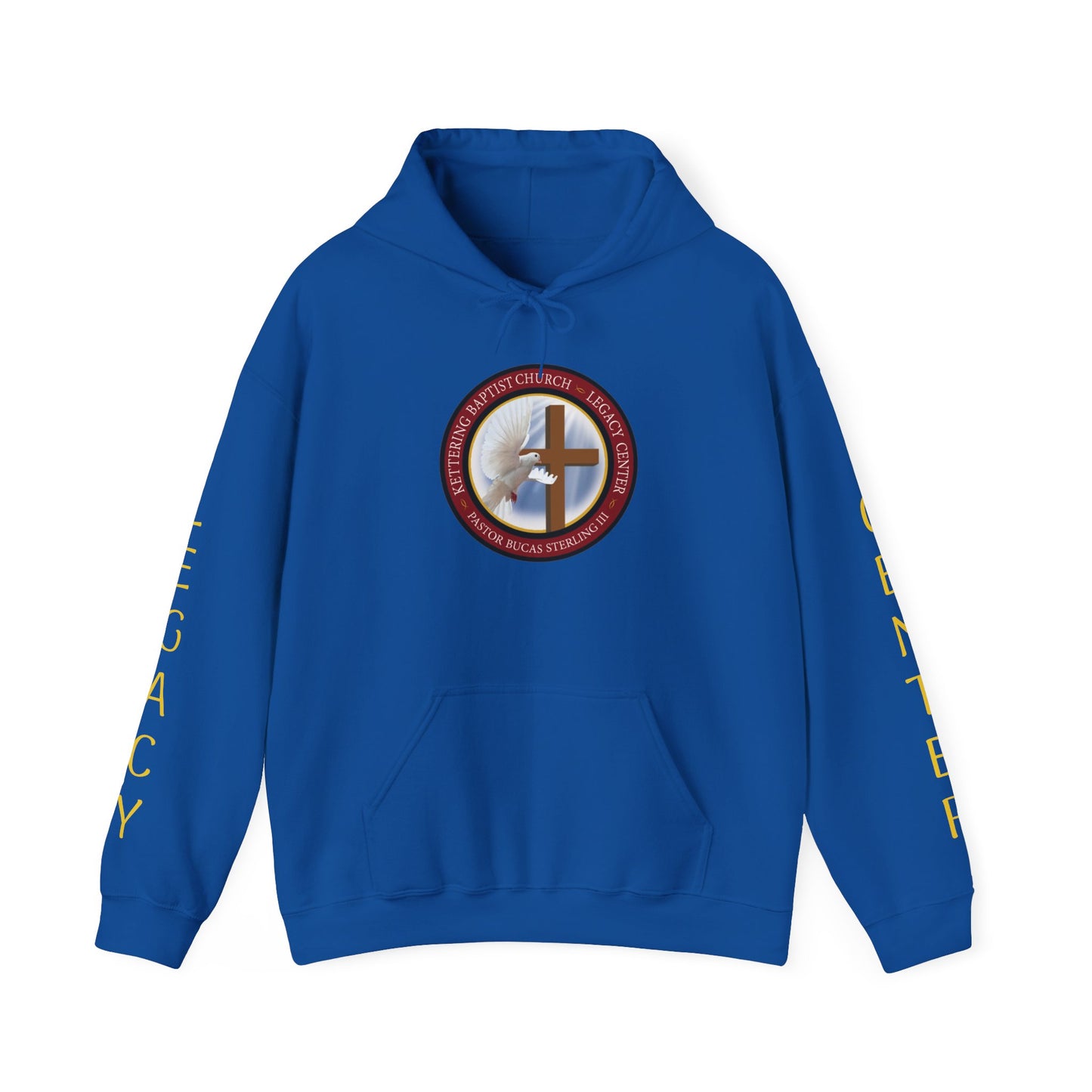 Christian Ministry Hoodie - 'Legacy Center' Cross & Dove Emblem Hooded Sweatshirt