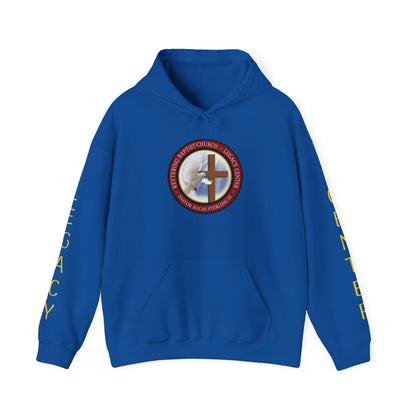Christian Ministry Hoodie - 'Legacy Center' Cross & Dove Emblem Hooded Sweatshirt
