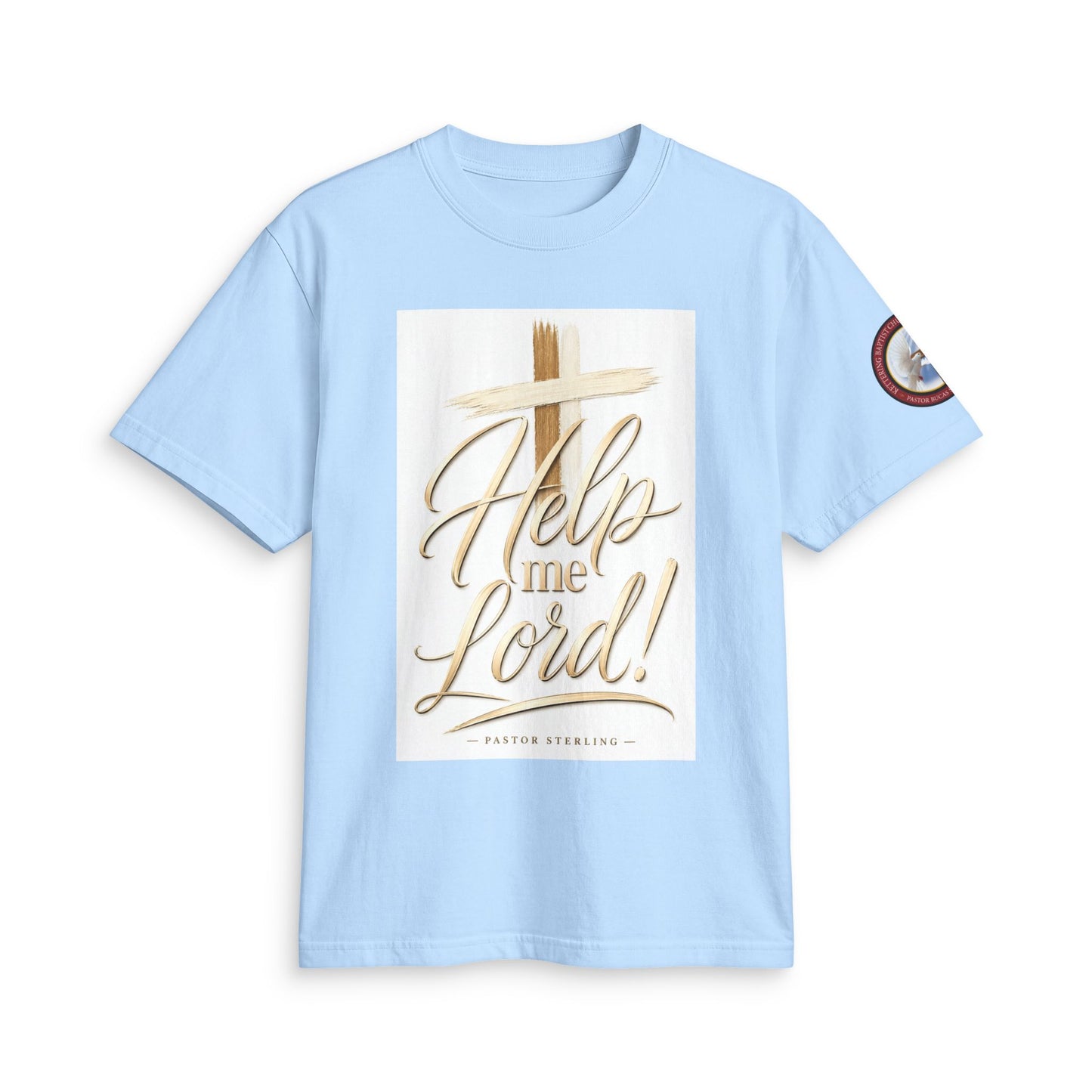 Help Me Lord! Christian T-Shirt — Inspirational Faith Tee with Cross