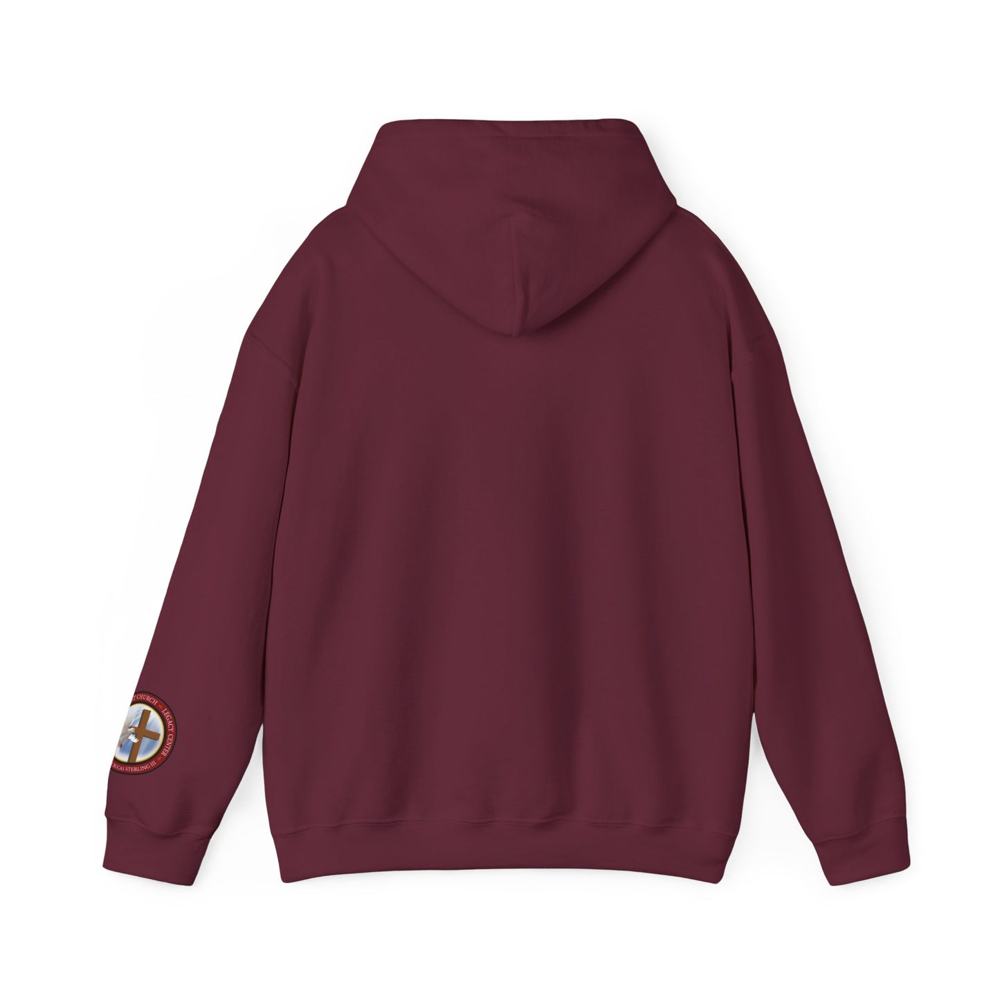 Help Me Lord Hoodie — Christian Cross Faith Pullover with Gold Script