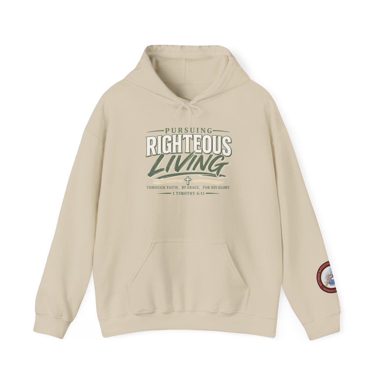 Pursuing Righteous Living Hoodie – Christian Faith Inspirational Sweatshirt