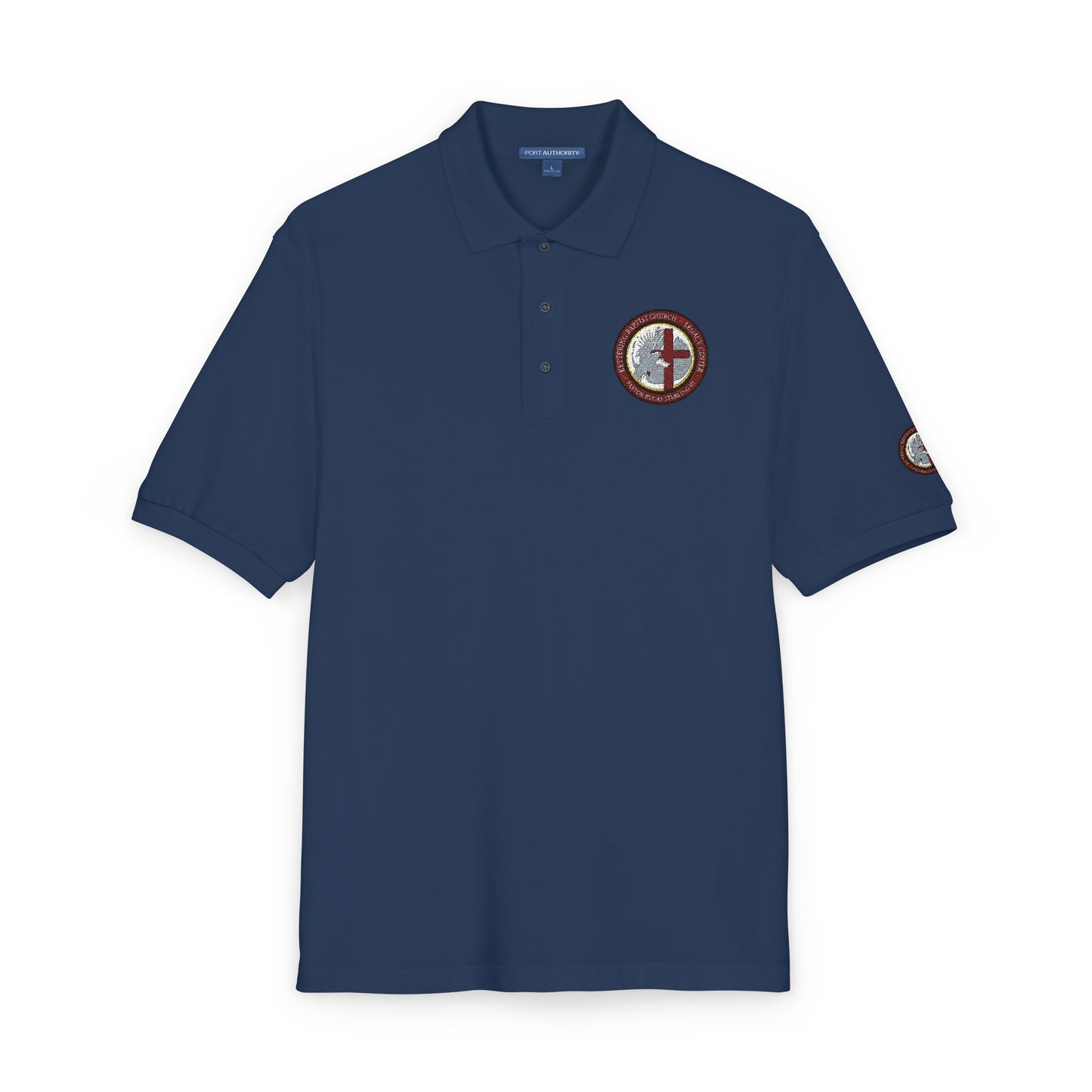 Embroidered Compass Logo Polo Shirt