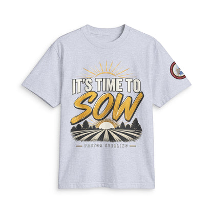 It's Time to Sow T-Shirt — "Plant in Faith, Harvest in Blessings" Christian Farming Tee