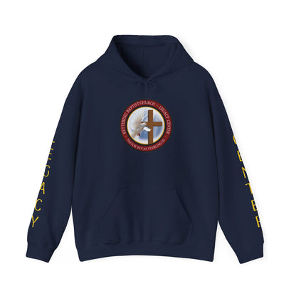 Christian Ministry Hoodie - 'Legacy Center' Cross & Dove Emblem Hooded Sweatshirt