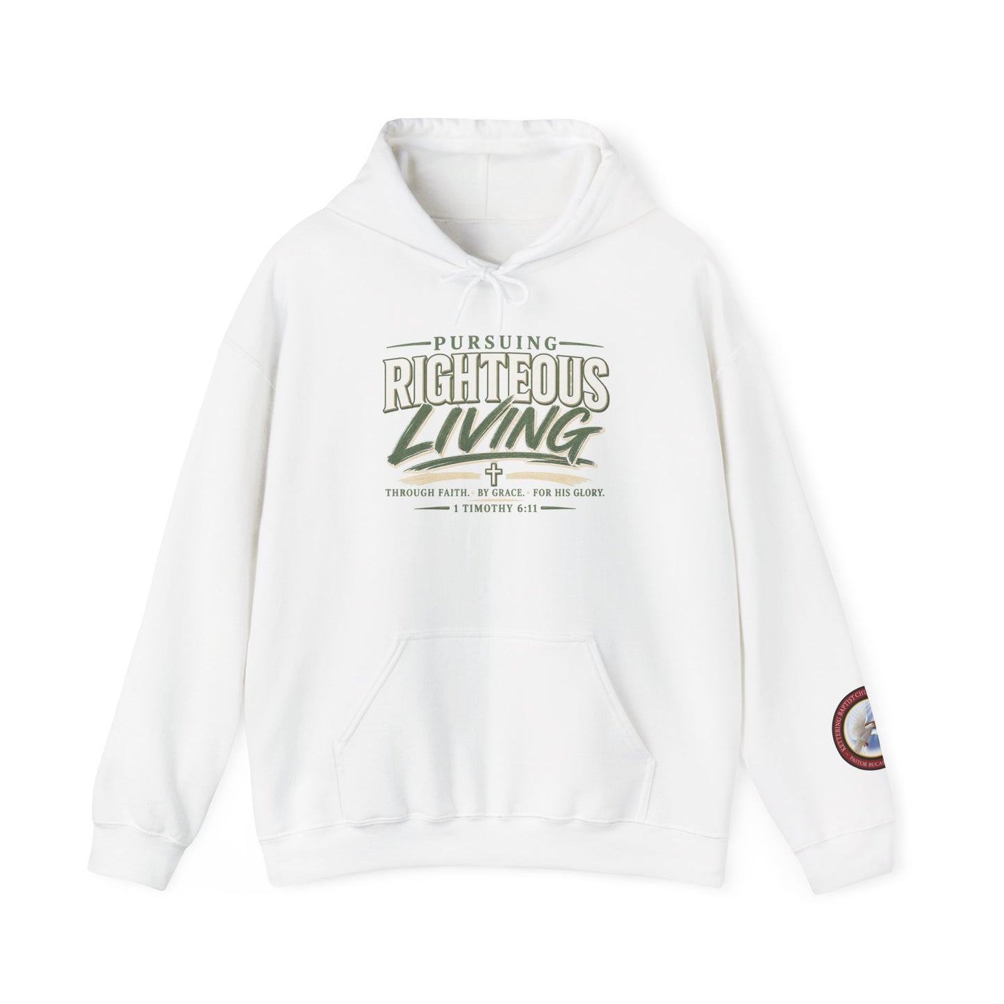 Pursuing Righteous Living Hoodie – Christian Faith Inspirational Sweatshirt