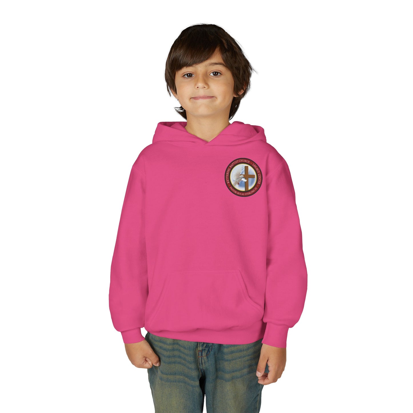Youth Hoodie — "Chosen, Loved, Forgiven, Called" Christian Faith Pullover (Matthew 2:6)