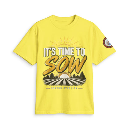 It's Time to Sow T-Shirt — "Plant in Faith, Harvest in Blessings" Christian Farming Tee