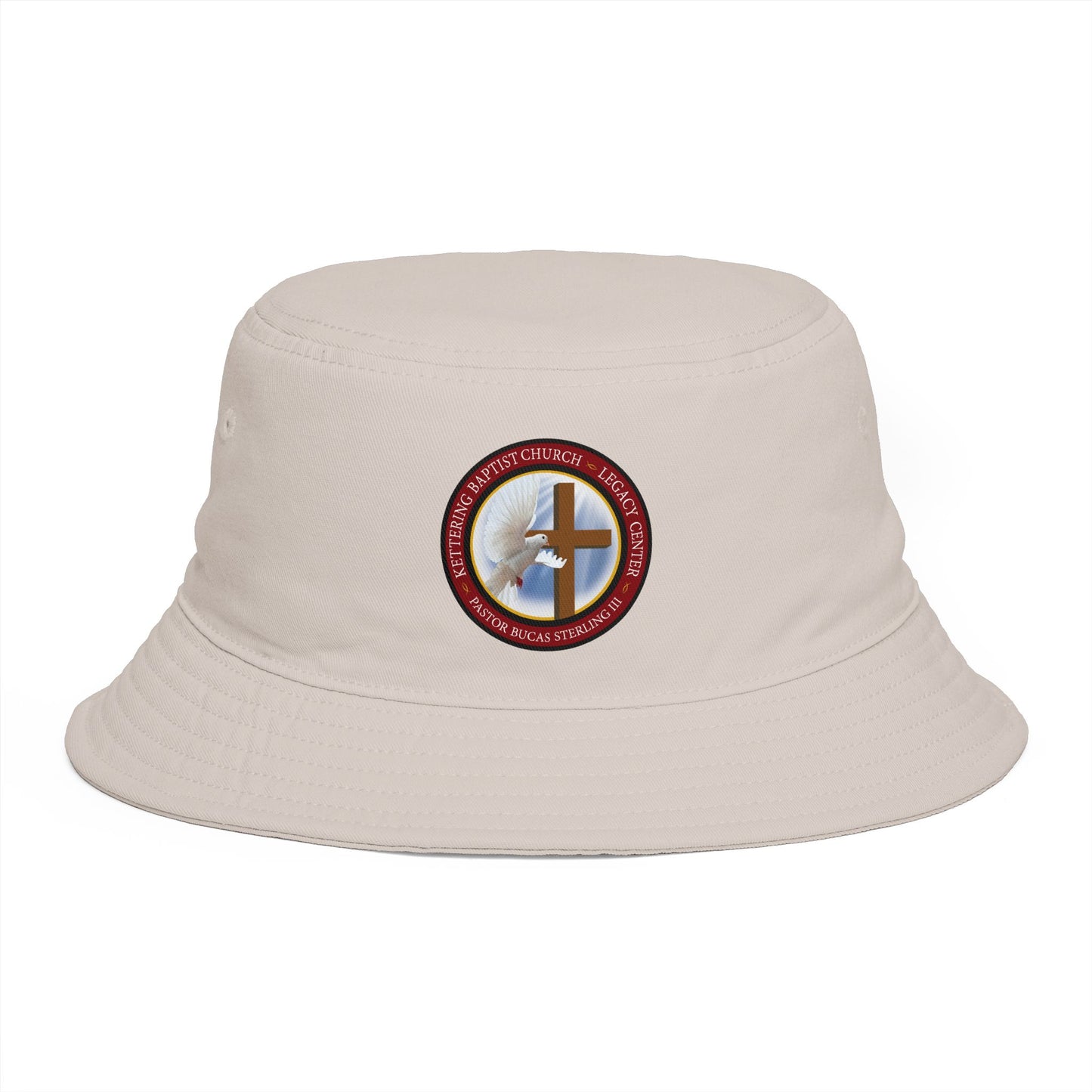 Christian Cross Bucket Hat — Faith Emblem Embroidered Sun Hat
