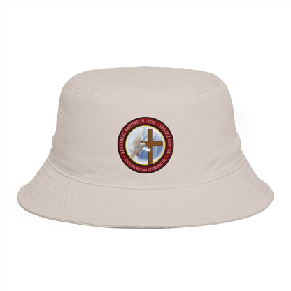 Christian Cross Bucket Hat — Faith Emblem Embroidered Sun Hat