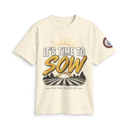 It's Time to Sow T-Shirt — "Plant in Faith, Harvest in Blessings" Christian Farming Tee