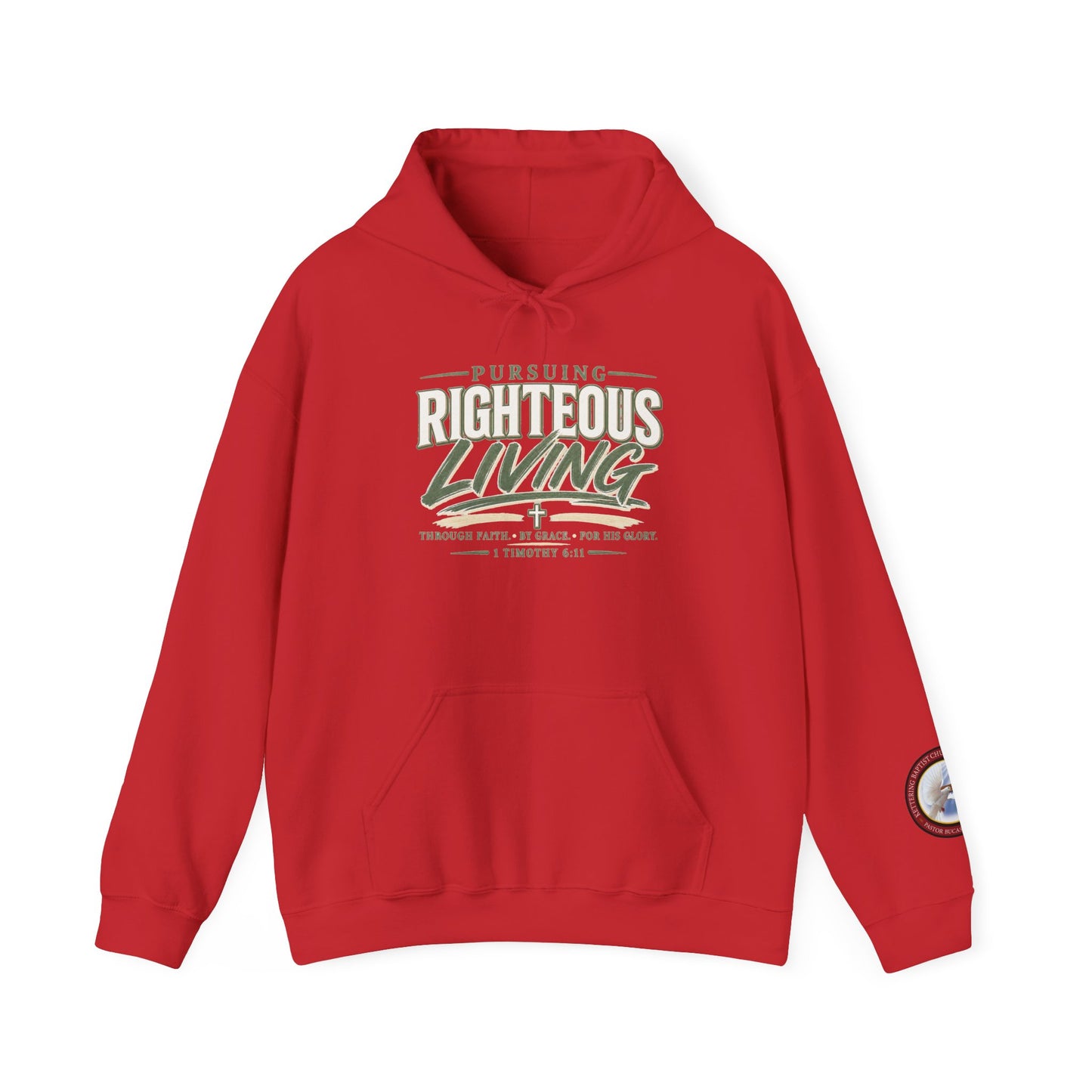 Pursuing Righteous Living Hoodie – Christian Faith Inspirational Sweatshirt