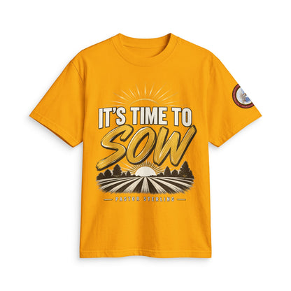 It's Time to Sow T-Shirt — "Plant in Faith, Harvest in Blessings" Christian Farming Tee