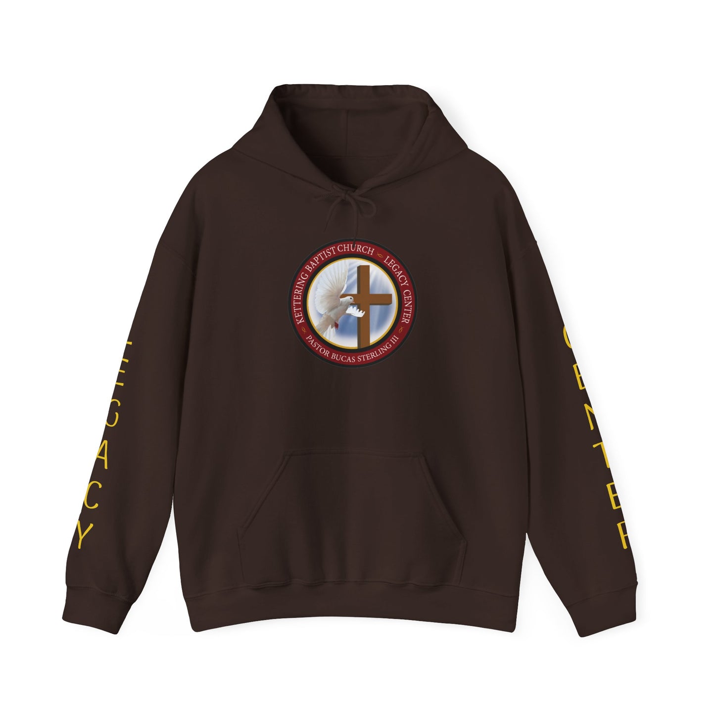 Christian Ministry Hoodie - 'Legacy Center' Cross & Dove Emblem Hooded Sweatshirt
