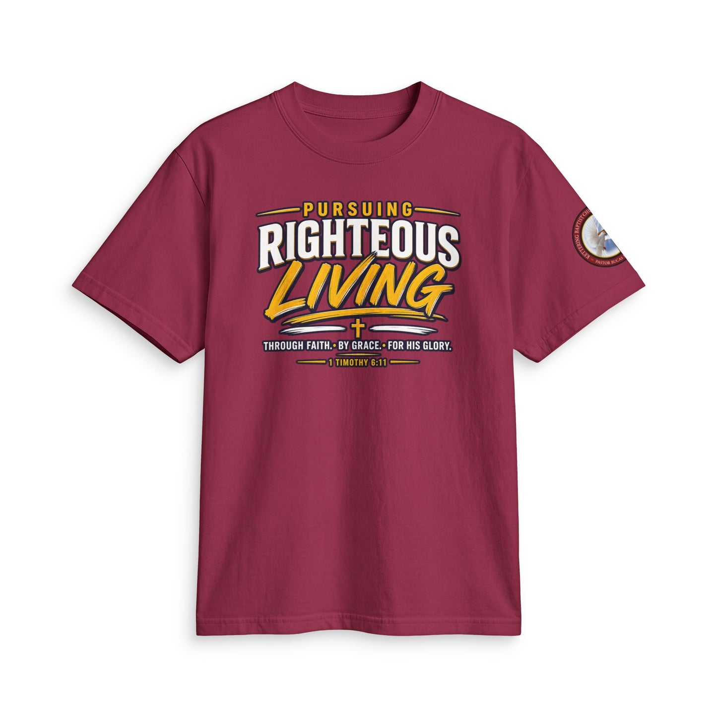 Righteous Living T‑Shirt — "Pursuing Righteous Living" Motivational Faith Tee