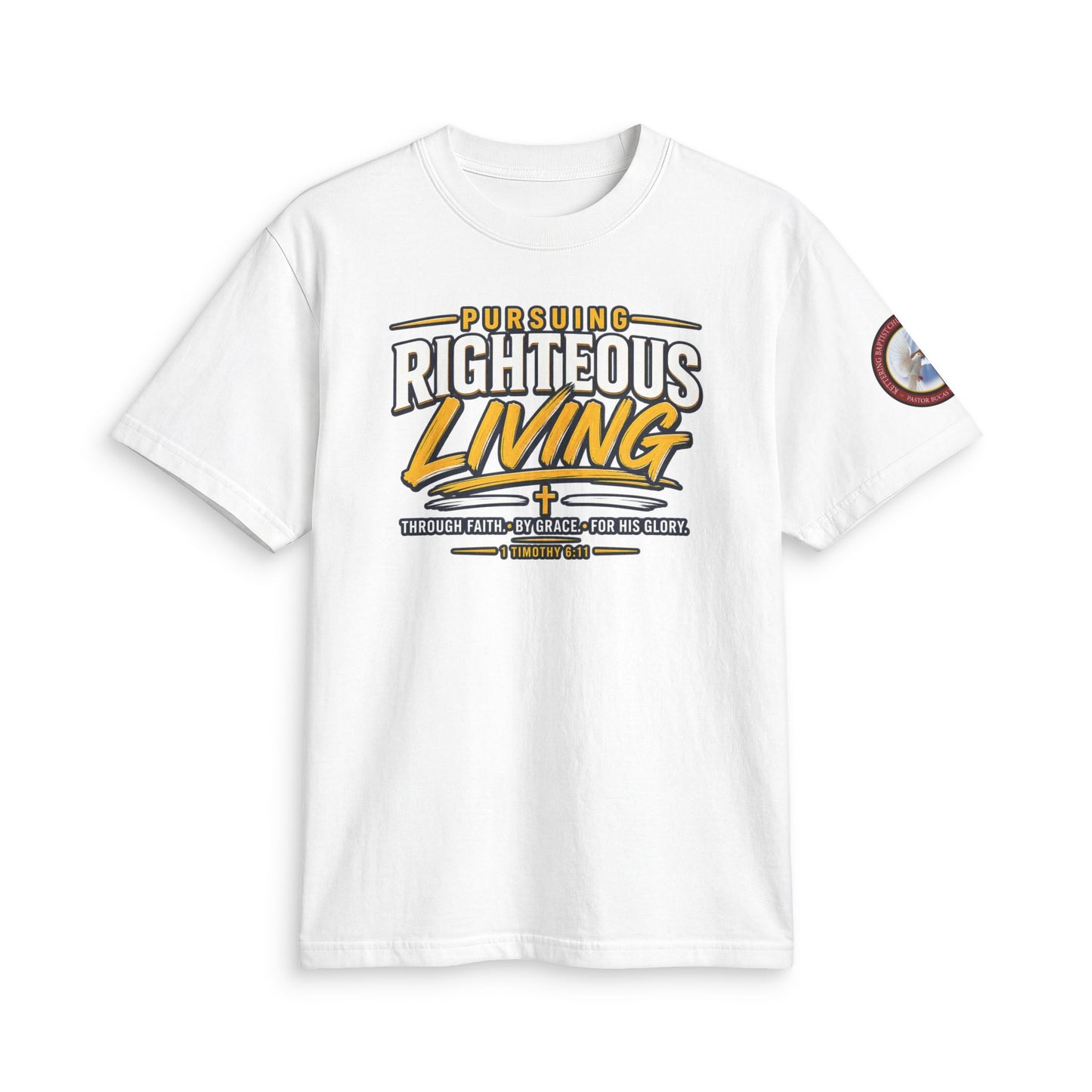 Righteous Living T‑Shirt — "Pursuing Righteous Living" Motivational Faith Tee