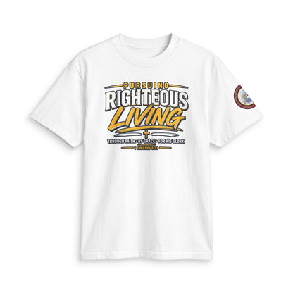 Righteous Living T‑Shirt — "Pursuing Righteous Living" Motivational Faith Tee