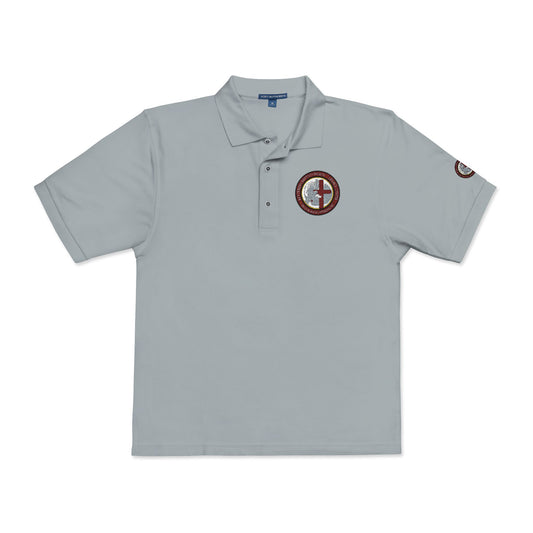Embroidered Compass Logo Polo Shirt