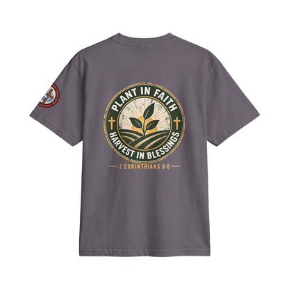 It's Time to Sow T-Shirt — "Plant in Faith, Harvest in Blessings" Christian Farming Tee
