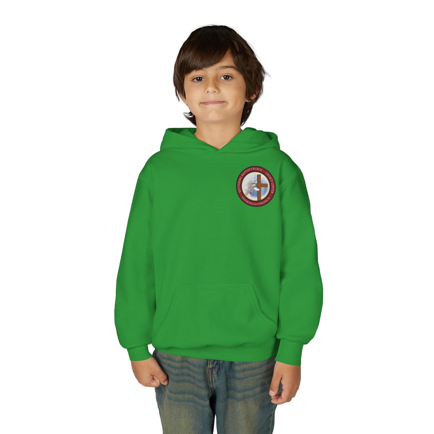 Youth Hoodie — "Chosen, Loved, Forgiven, Called" Christian Faith Pullover (Matthew 2:6)