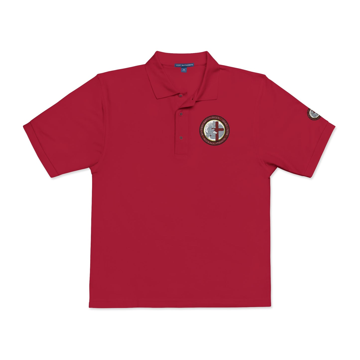 Embroidered Compass Logo Polo Shirt
