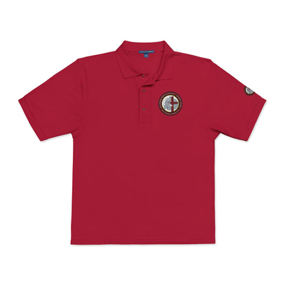 Embroidered Compass Logo Polo Shirt
