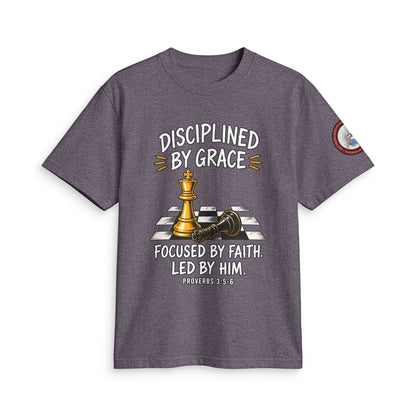 Disciplined By Grace Chess T-Shirt — Focused by Faith (Philippians 3:14)