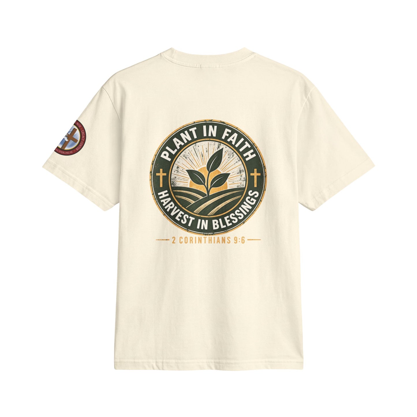 It's Time to Sow T-Shirt — "Plant in Faith, Harvest in Blessings" Christian Farming Tee